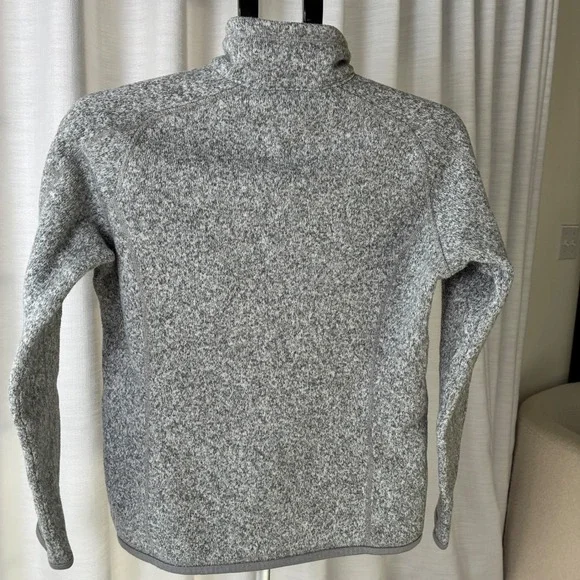 Patagonia Better Sweater Grey Fleece 1/4 quarter Zip Pullover Women's Size M - Picture 14 of 14
